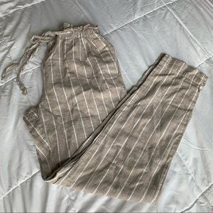 paper bag cotton pants